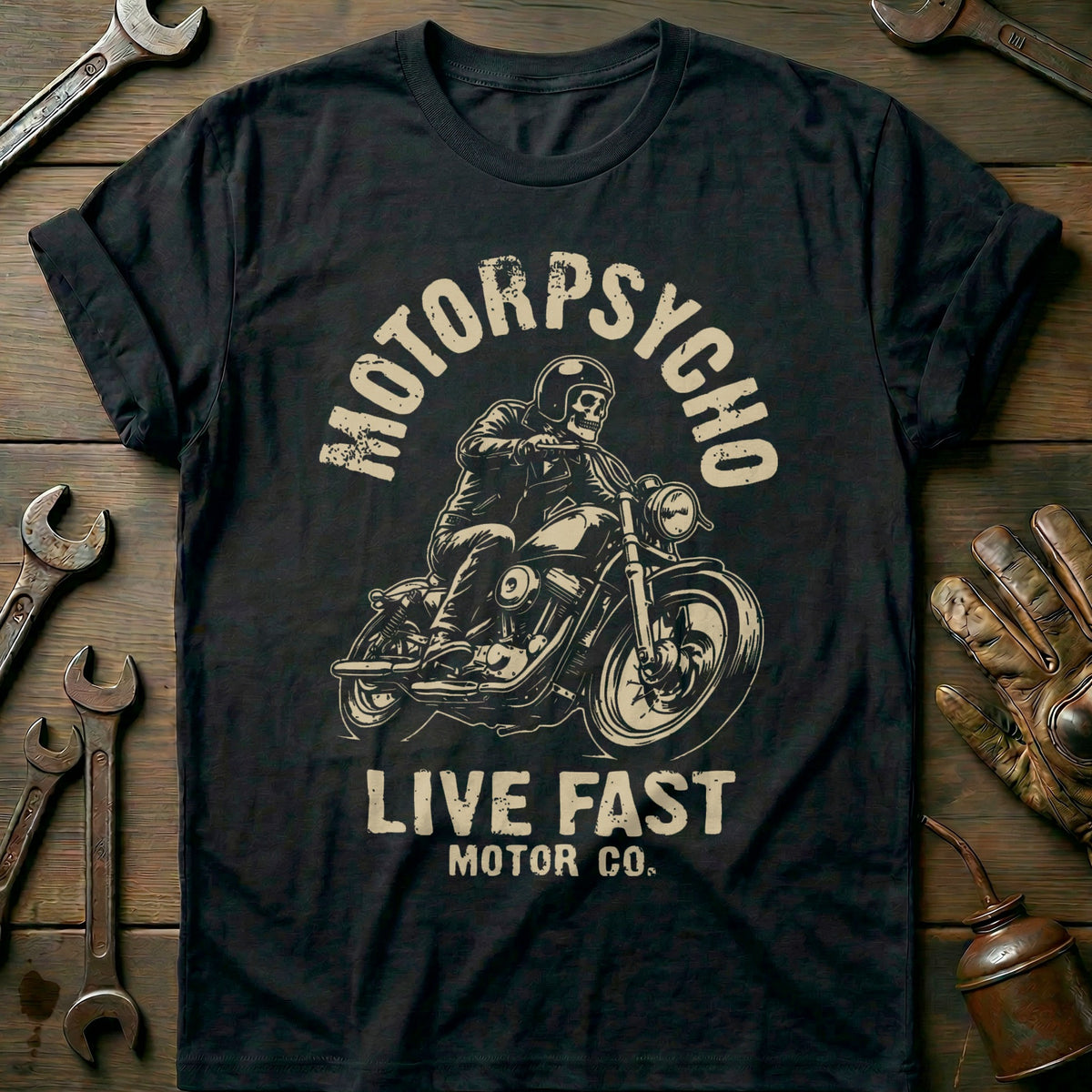 Black - Motorpsycho 12 T Shirt