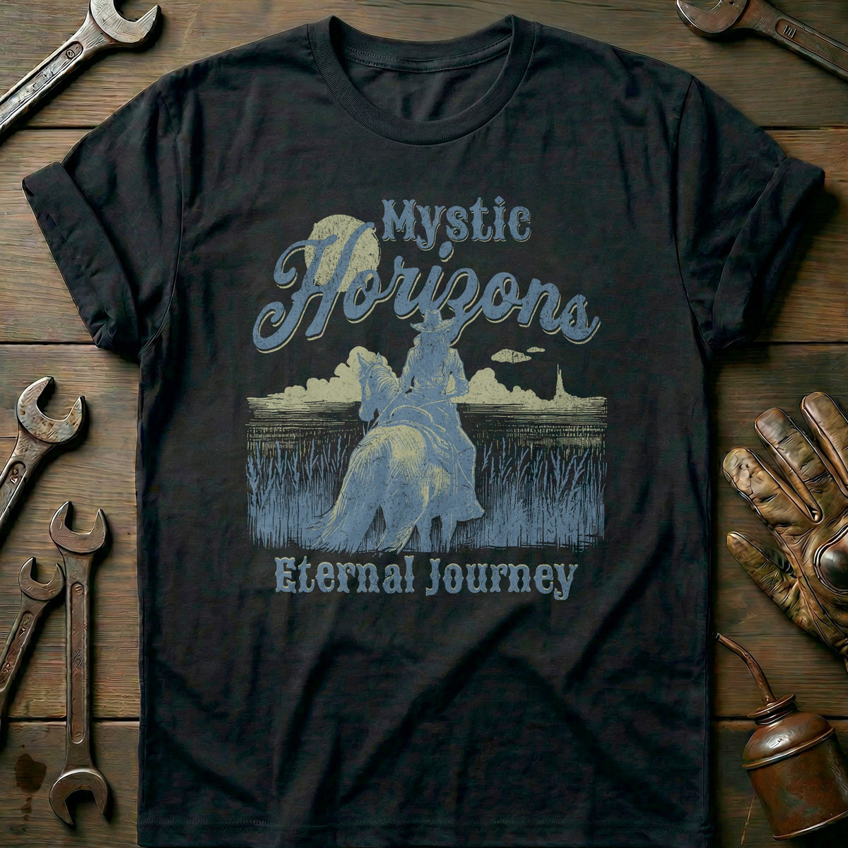 Black - Mystic Horizons T-Shirt