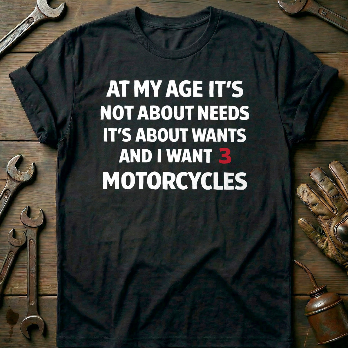 Black - NOT ABOUT NEEDS 028 T Shirt