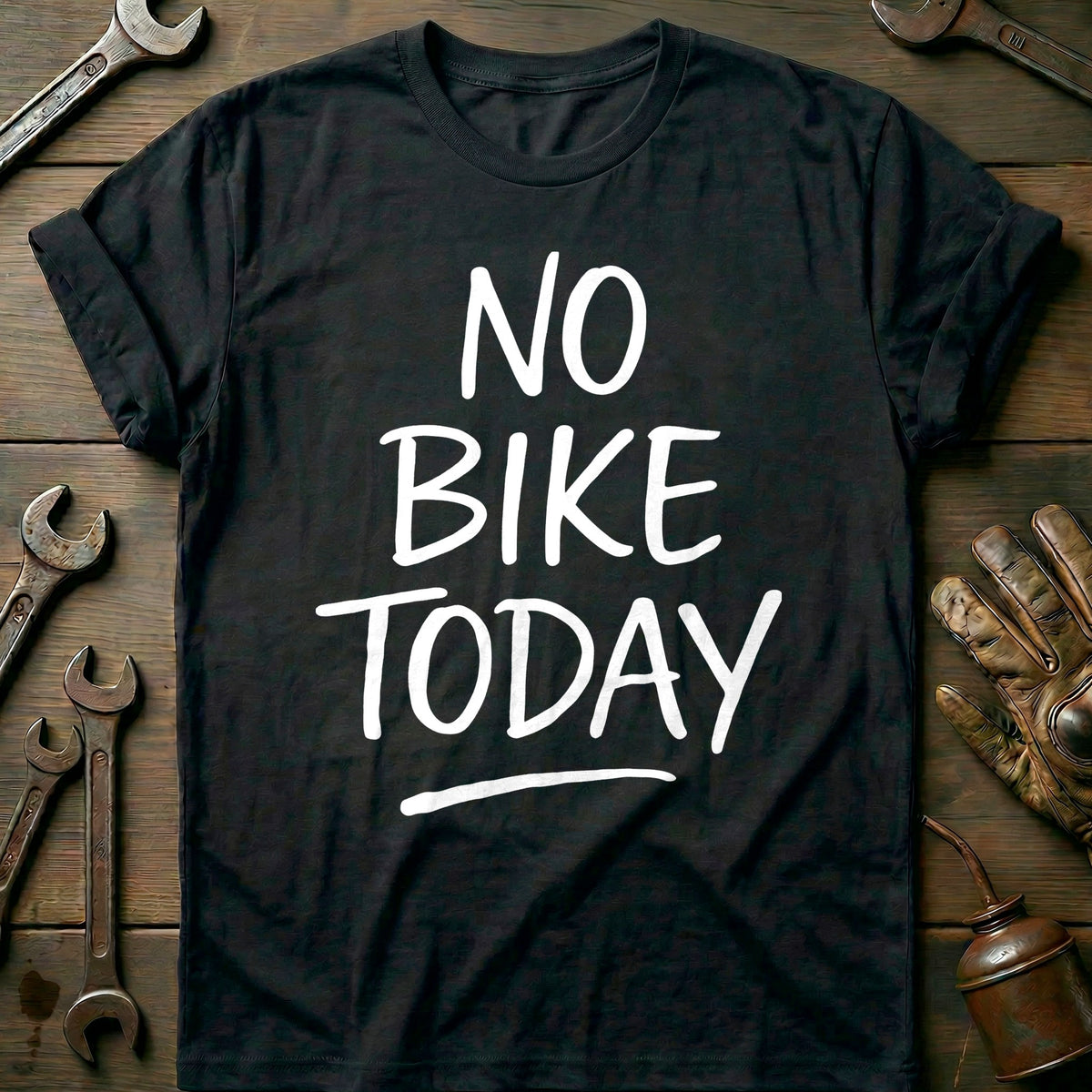 Black - NO BIKE TODAY 026 T Shirt