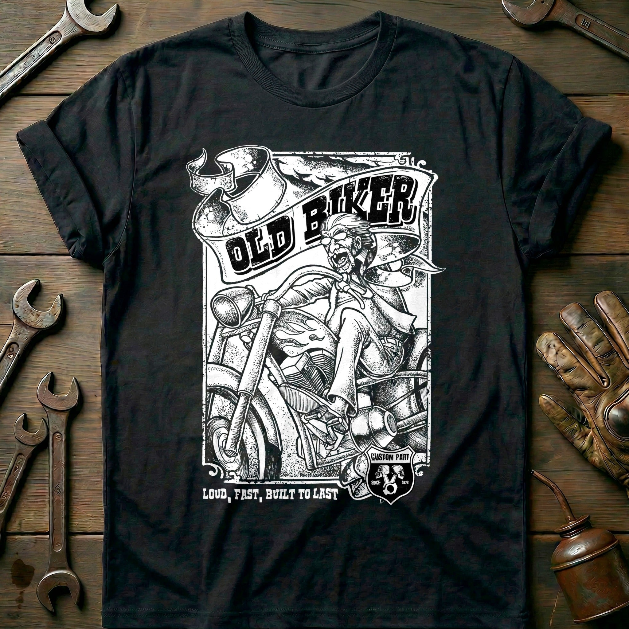 Black - Old Biker, Loud & T-Shirt