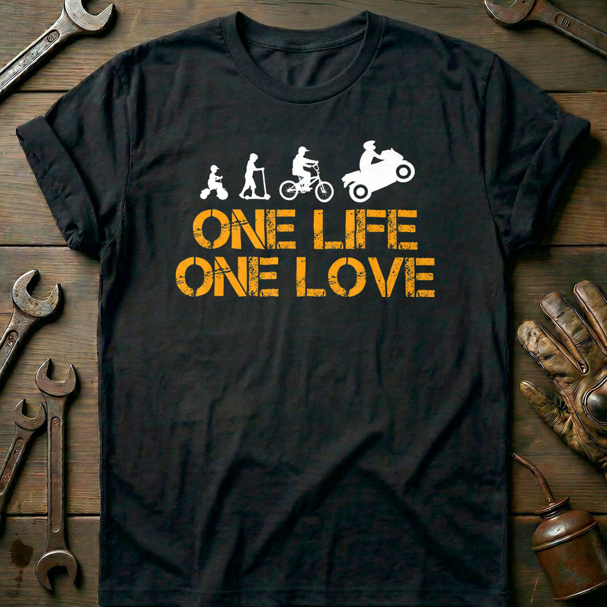 Black - One Life One Love T-Shirt