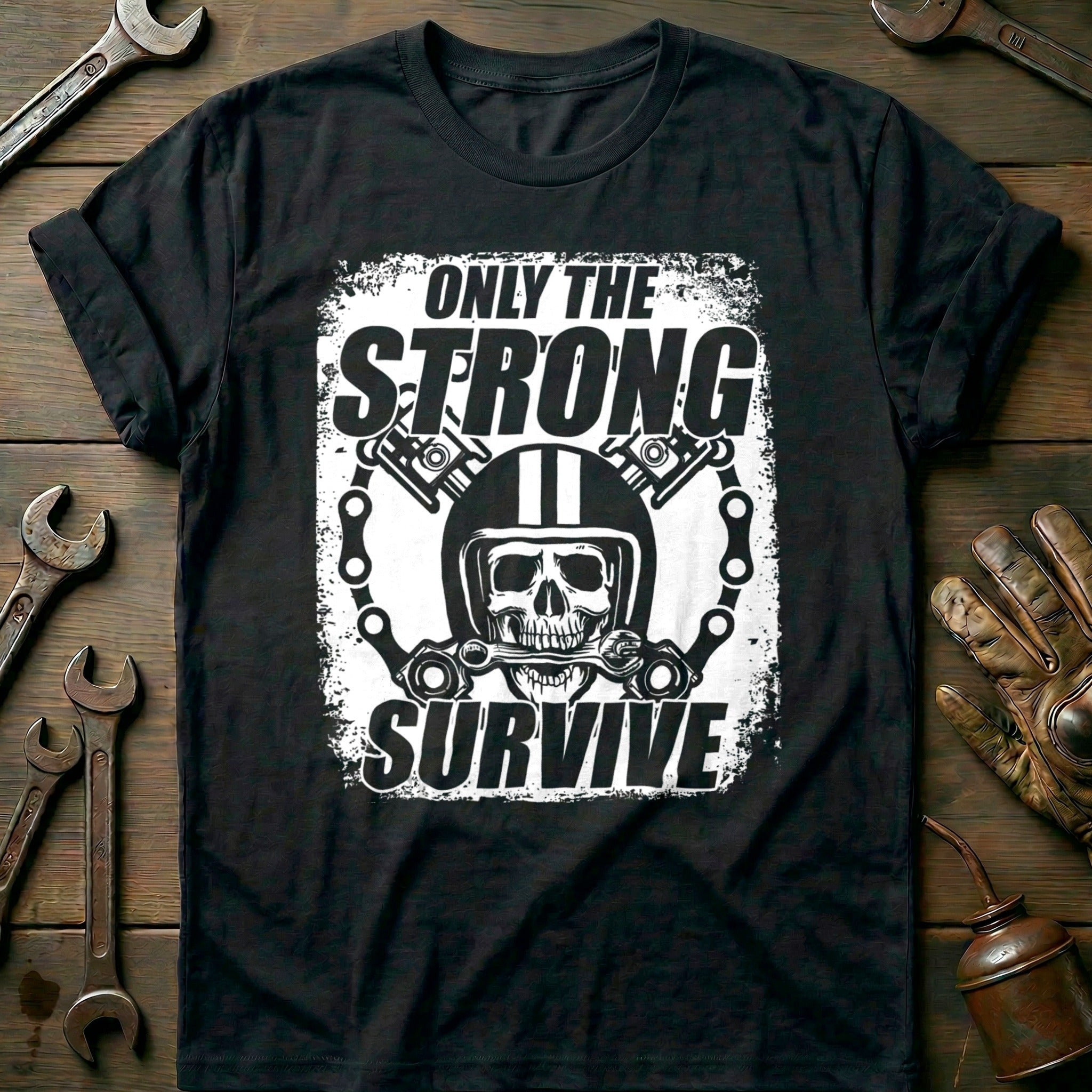 Black - Only The Strong T-Shirt