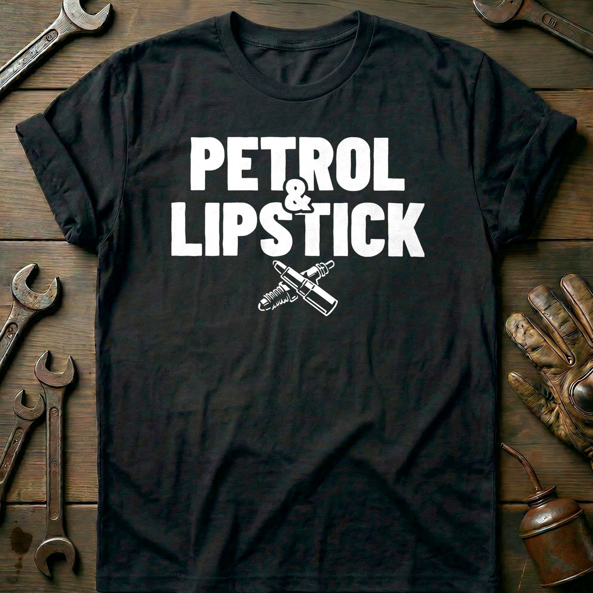 Black - PETROL & LIPSTICK 026 T Shirt