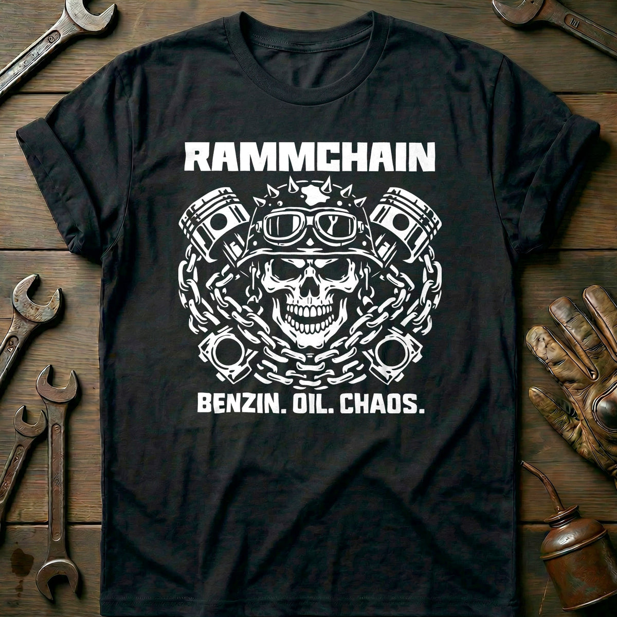 Black - RAMMCHAIN 026 T Shirt