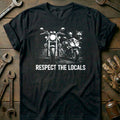 Black - RESPECT THE LOCALS 026 T Shirt