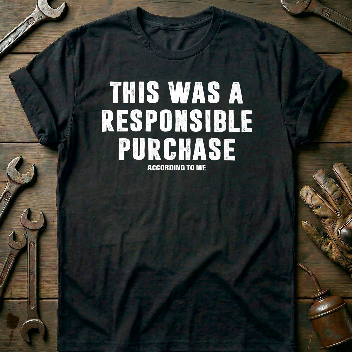 Black - RESPONISIBLE PURCHASE 028 T Shirt
