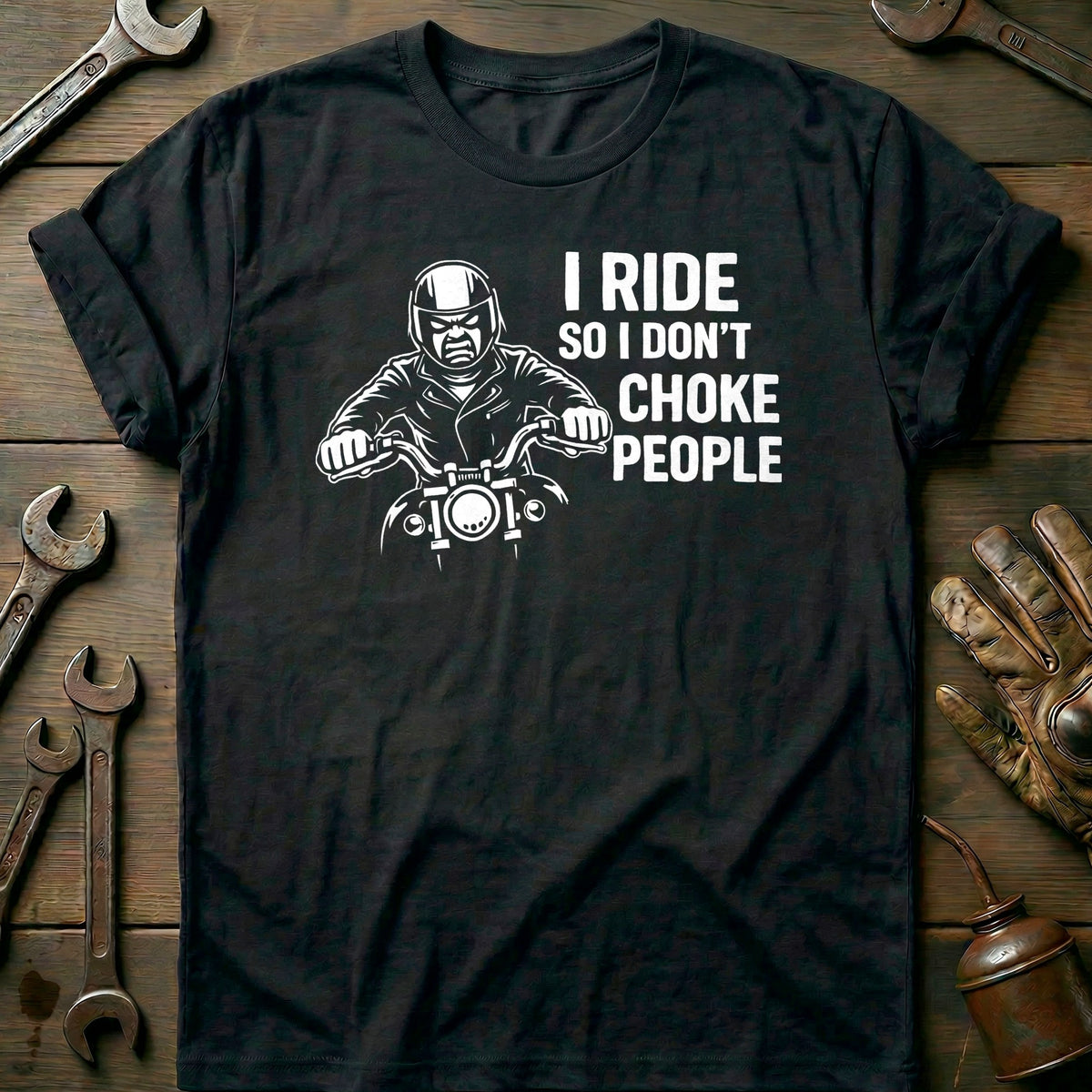Black - RIDE CHOKE PEOPLE 026 T Shirt