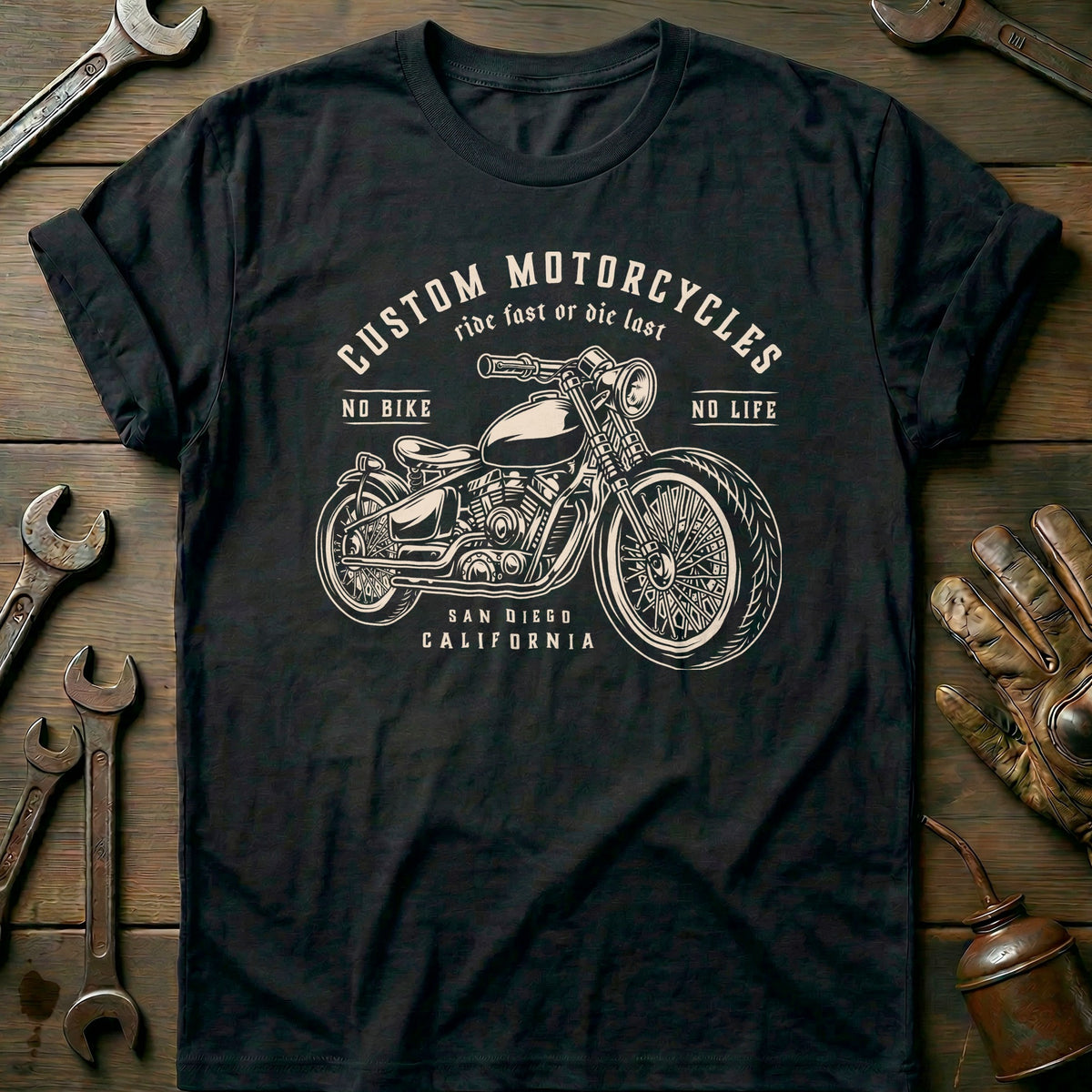 Black - Ride Fast Die T-Shirt