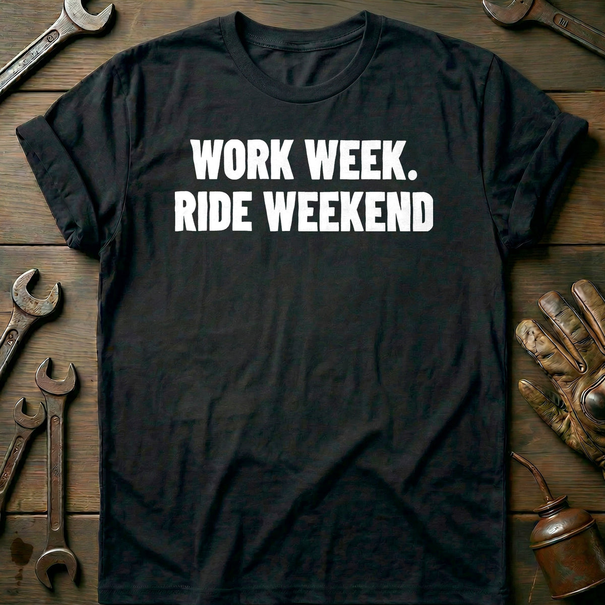 Black - RIDE WEEKEND 026 T Shirt