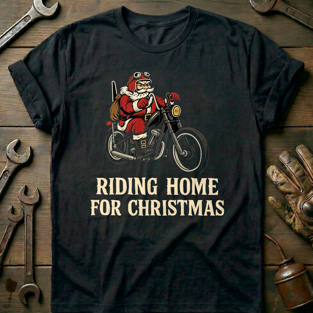 Black - RIDING HOME FOR CHRISTMAS T Shirt