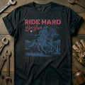 Black - Ride Hard - Live T-Shirt