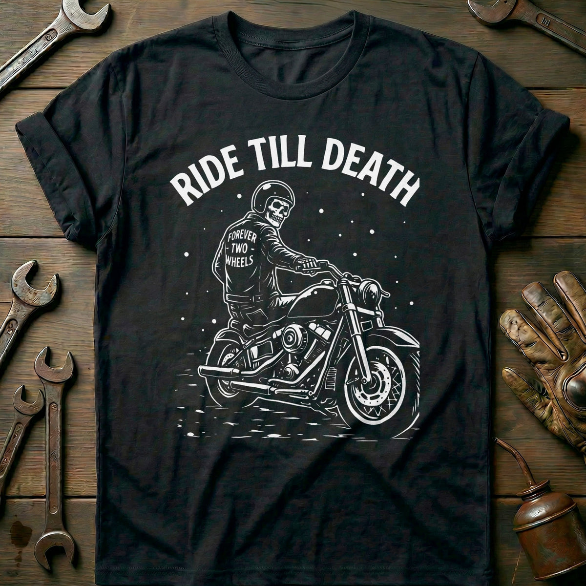 Black - Ride Till Death 5 T Shirt