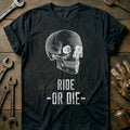 Black - Ride or Die Biker T-Shirt