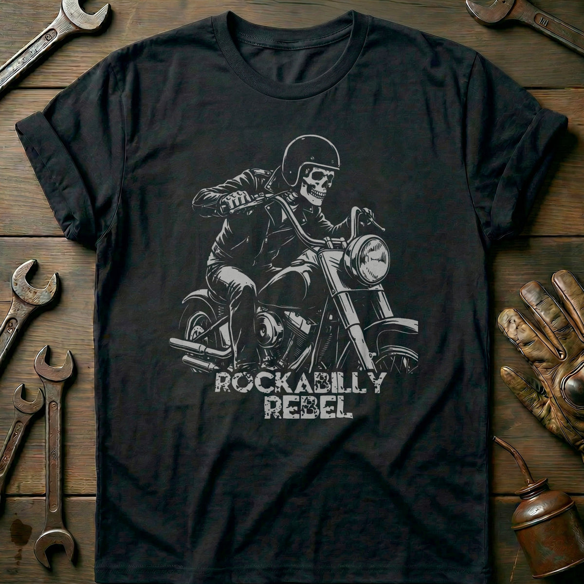 Black - Rockabilly 3 T Shirt