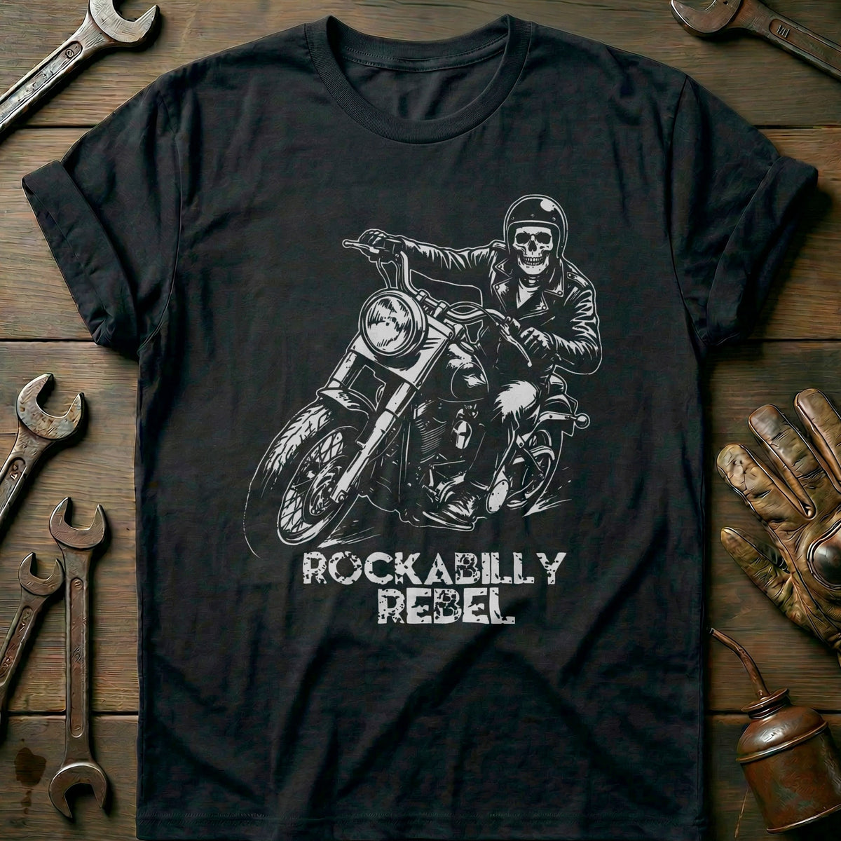 Black - Rockabilly 5 T Shirt