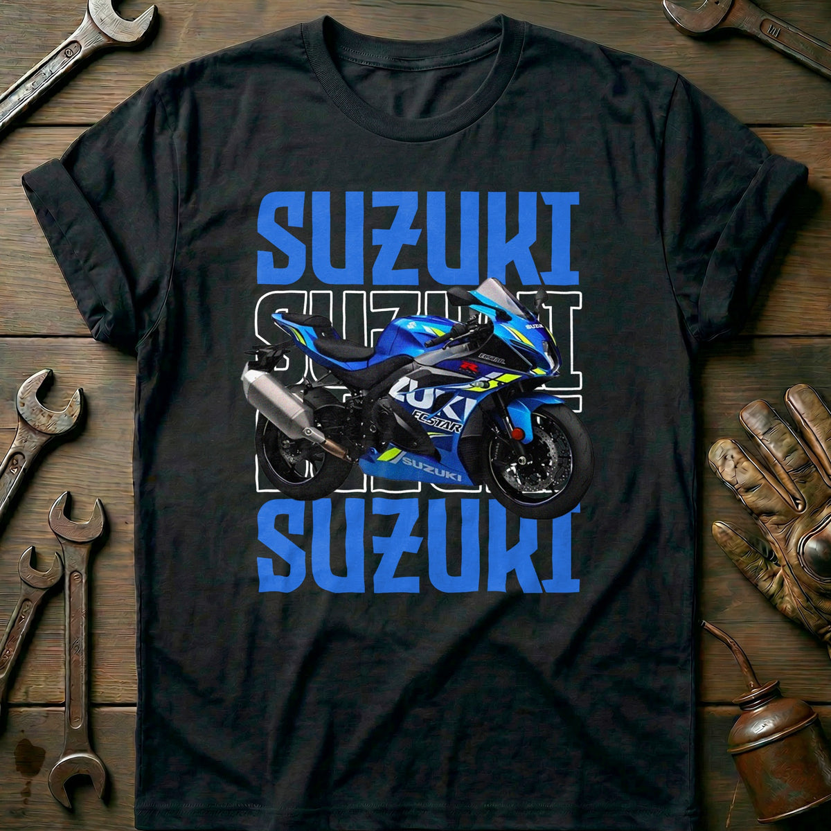 Black - SUZUKI FONDO BLUE 028 T Shirt