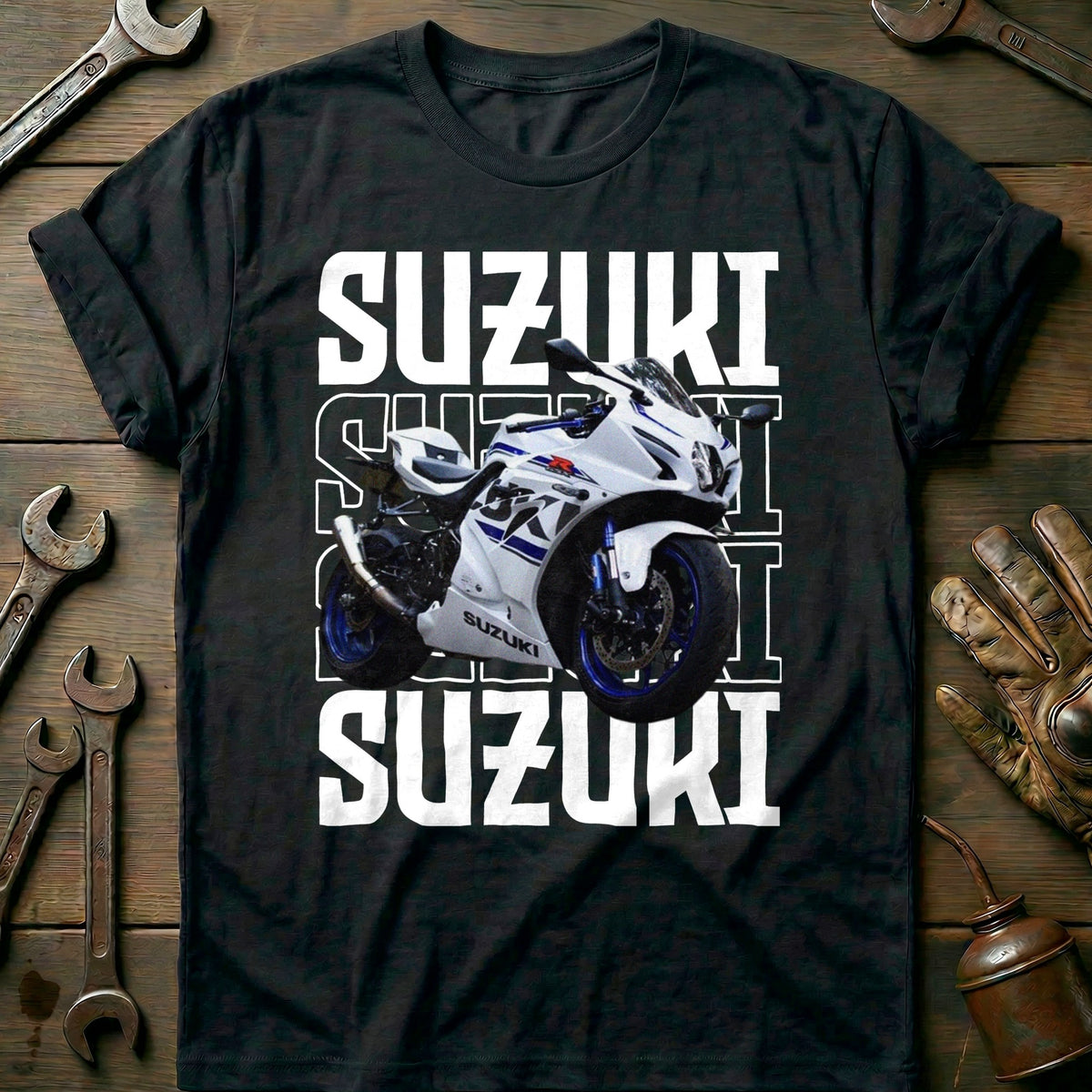 Black - SUZUKI FONDO WHITE 028 T Shirt