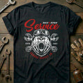 Black - Service repair vintage T Shirt