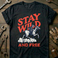 Black - Stay Wild and T-Shirt