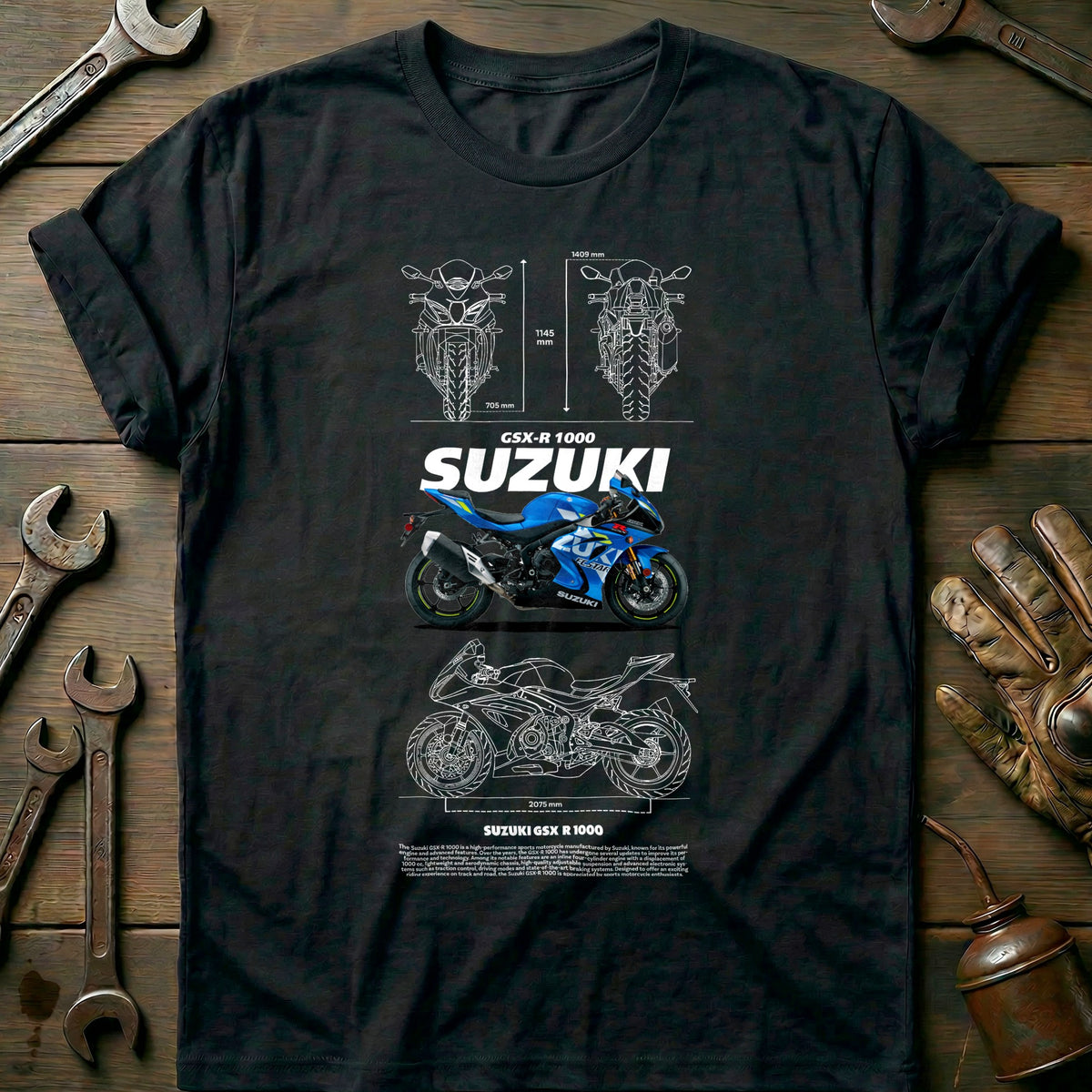 Black - Suzuki GSX-R 1000 2 T Shirt