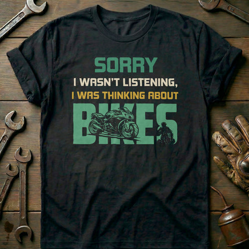 Black - THINKING ABOUT BIKES 026 T Shirt