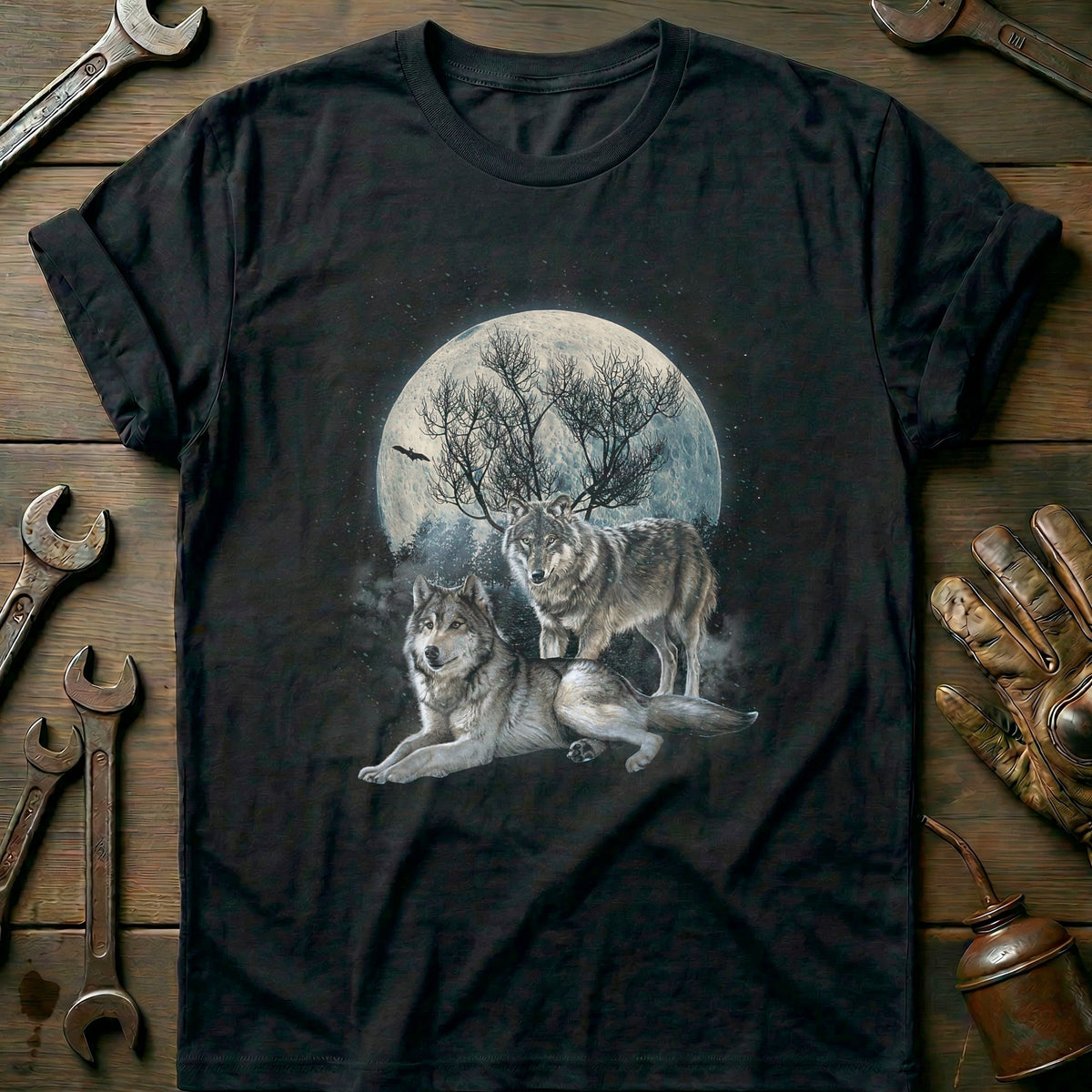 Black - The Mountain Wolf T-Shirt