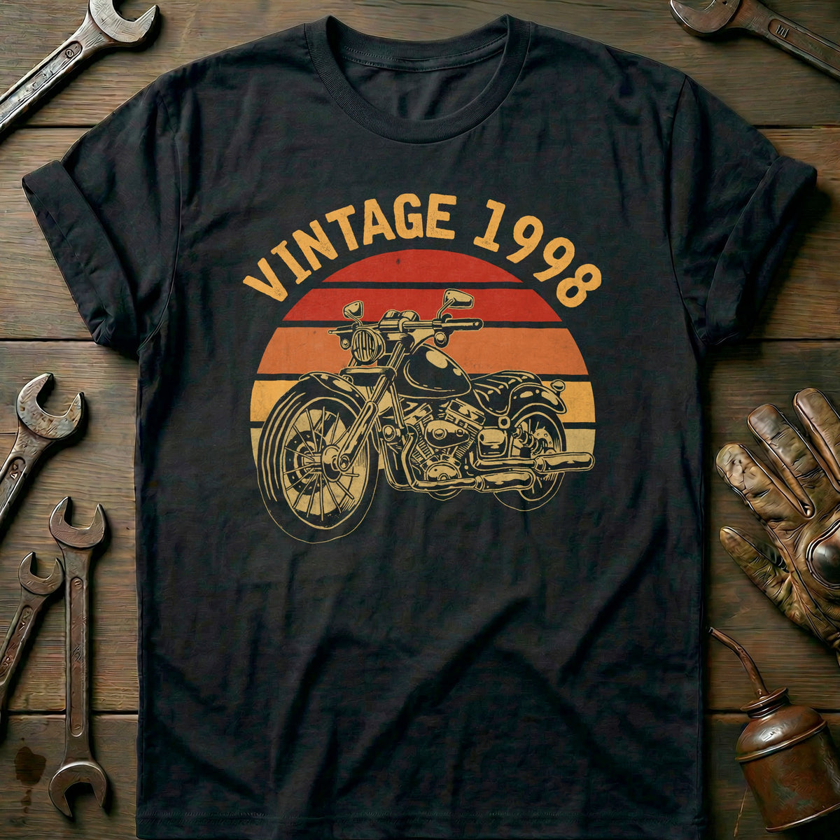 Black - Vintage 1998 Bike T-Shirt
