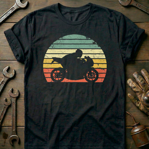 Black - Vintage Biker T-Shirt
