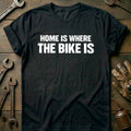 Black - WHERE THE BIKE IS 026 T Shirt
