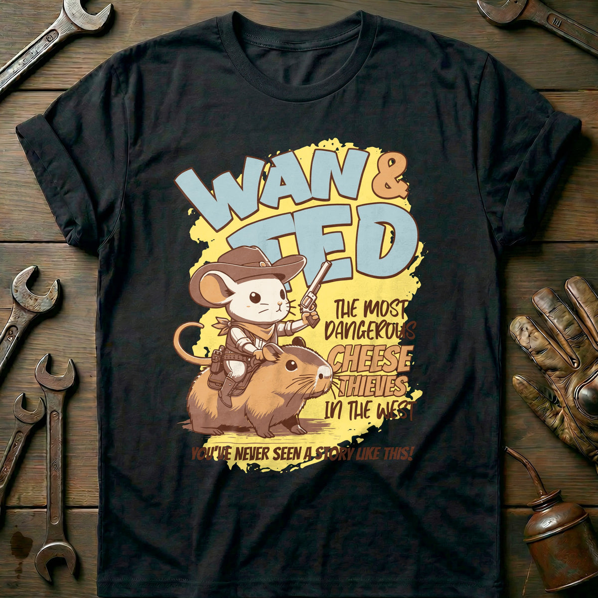 Black - Wan and Ted - Two T-Shirt