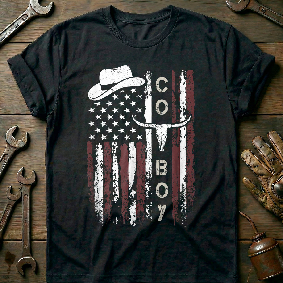 Black - Western Country T-Shirt