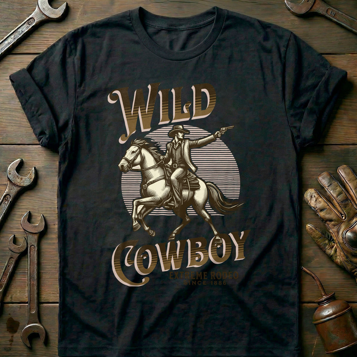 Black - Wild Cowboy T-Shirt