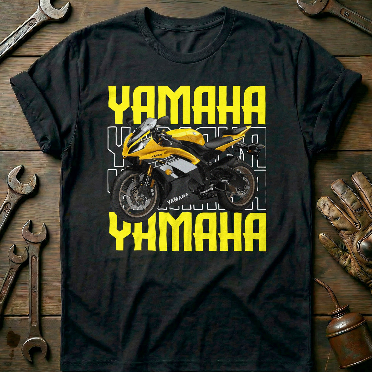 Black - YAMAHA R6 YELLO 028 T Shirt