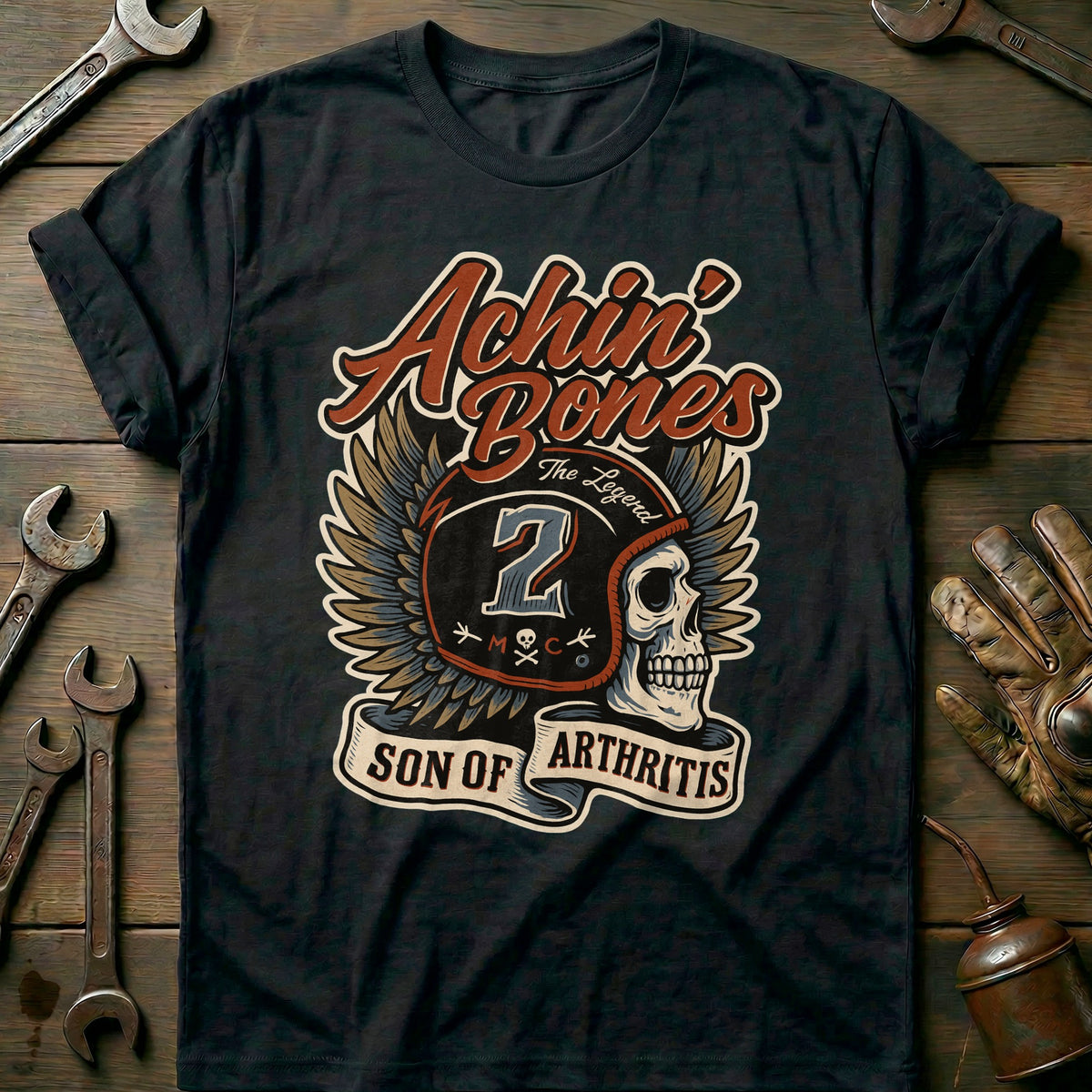 Black - achin bones 33 T Shirt