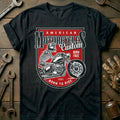 Black - american born free T Shirt
