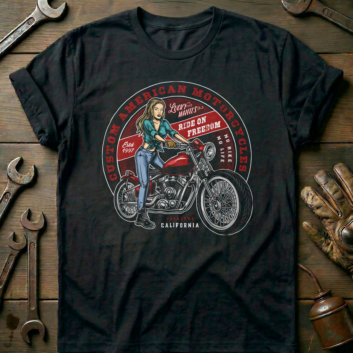 Black - american motocycles vintage T Shirt