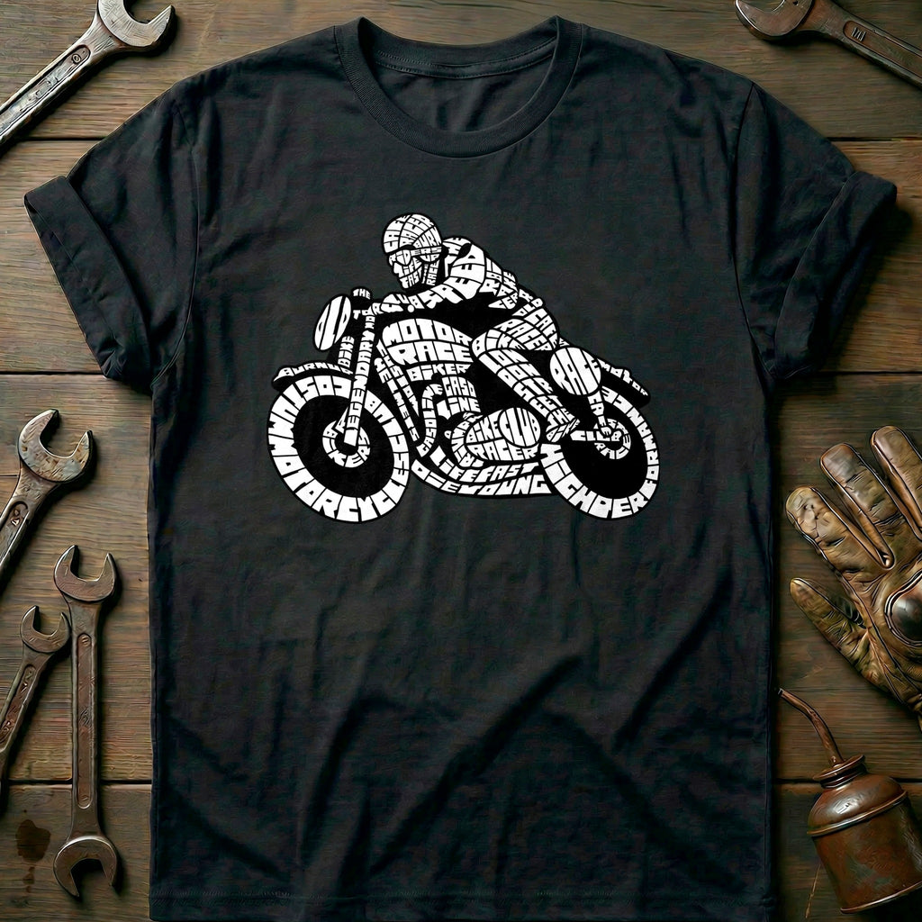 Black - Bikers Cafe Racer T-Shirt