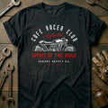 Black - cafe racer club T Shirt