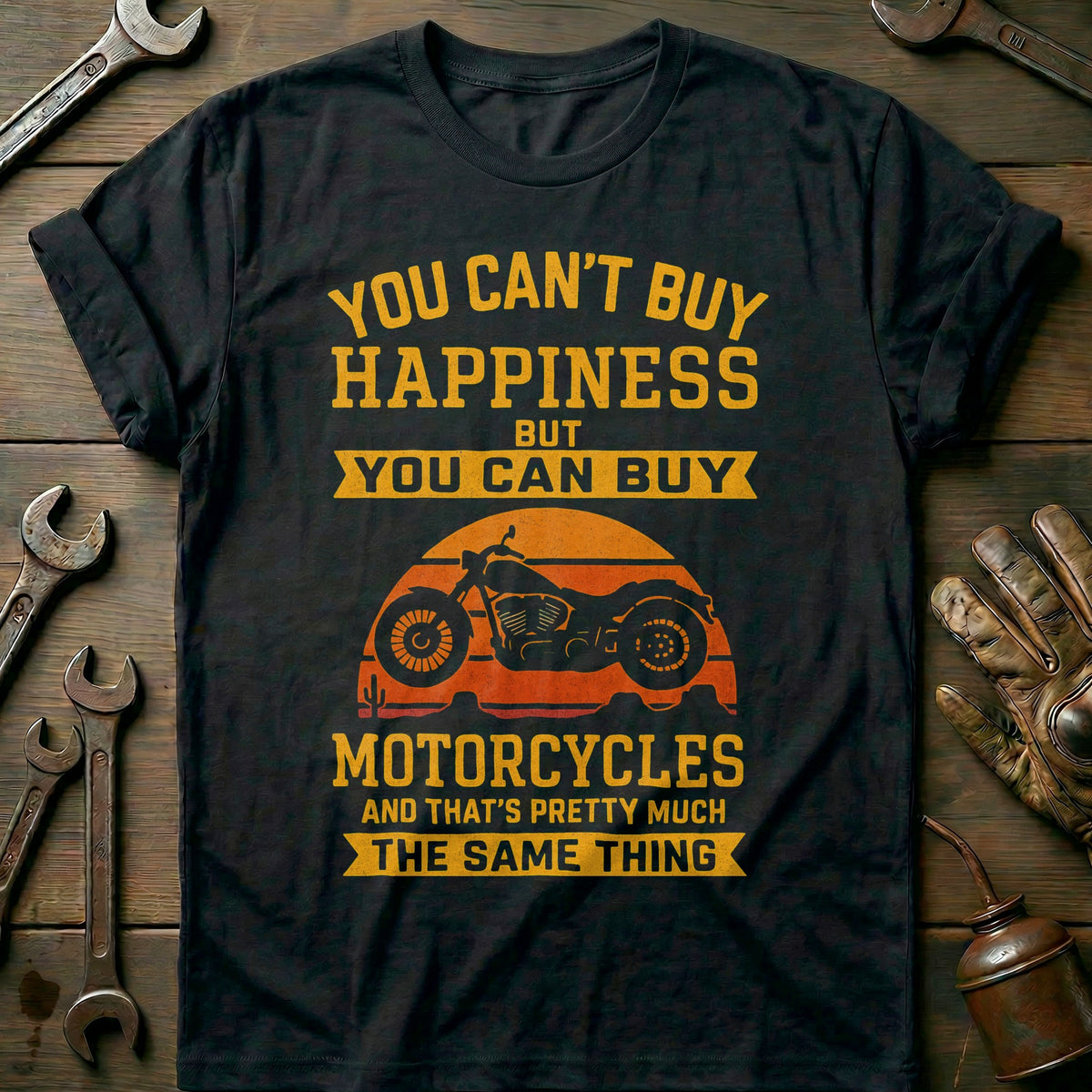 Black - cant buy happiness 35 T Shirt
