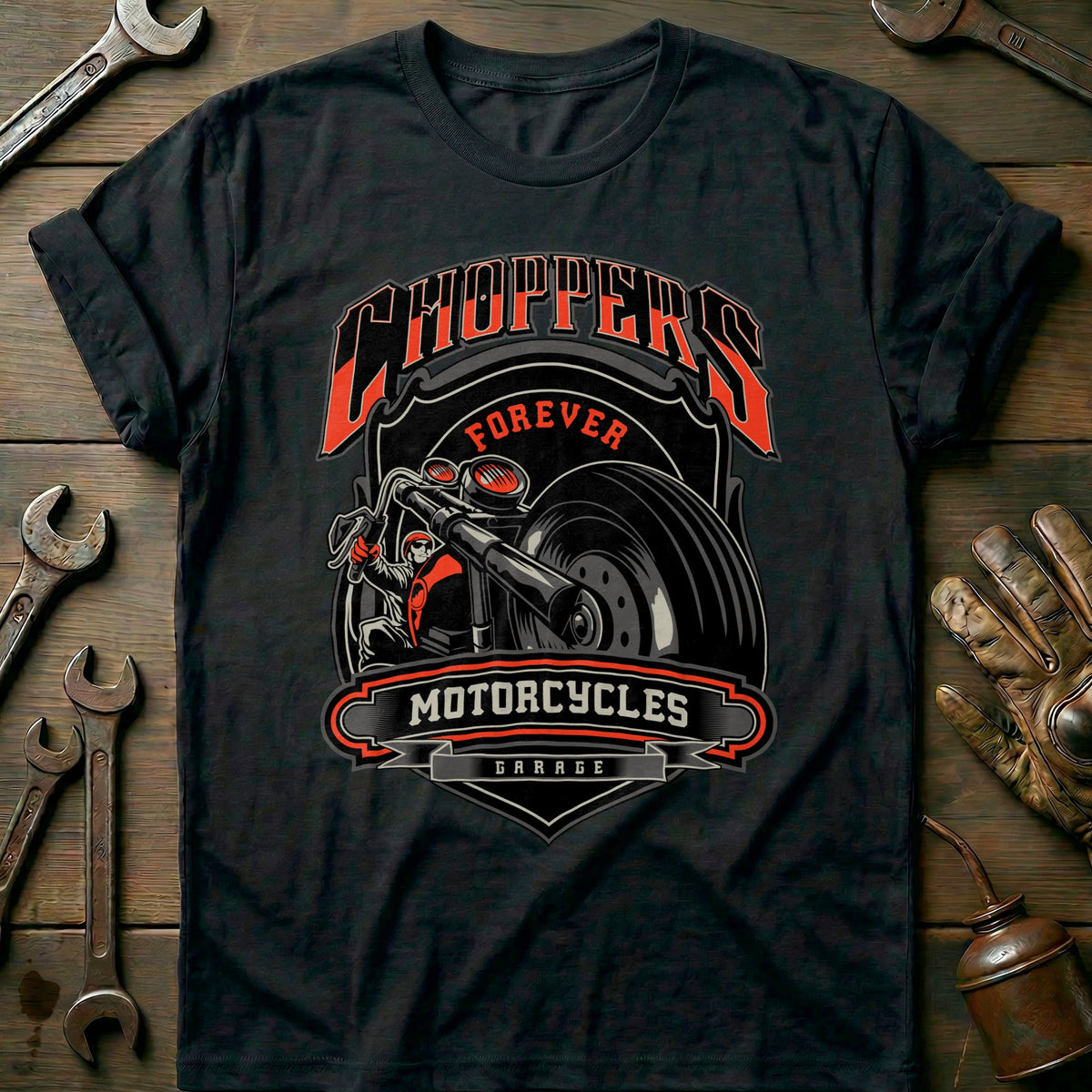 Black - Choppers Forever T-Shirt