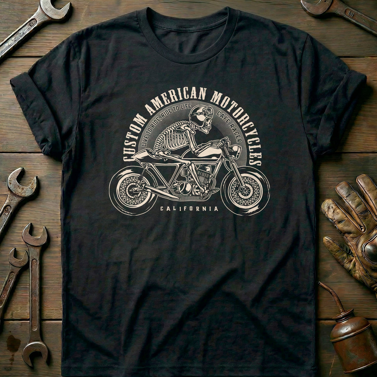 Black - Custom America T-Shirt