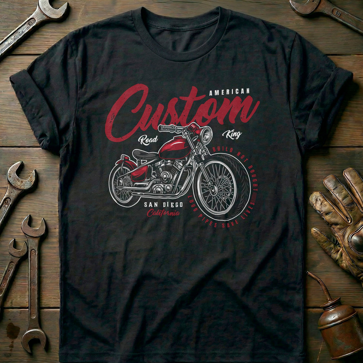 Black - custom king vintage T Shirt