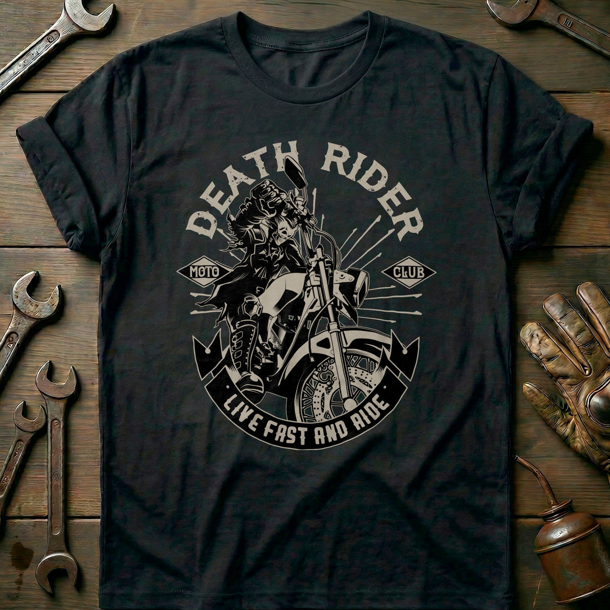 Black - Death Rider T-Shirt