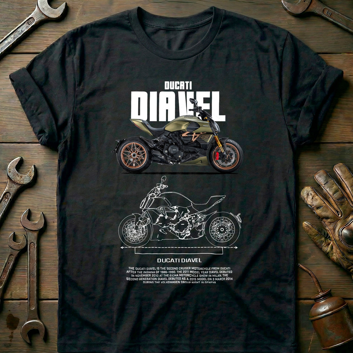 Black - ducati diavel T Shirt