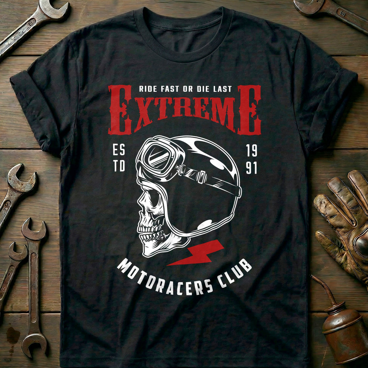 Black - extreme racer vintage T Shirt