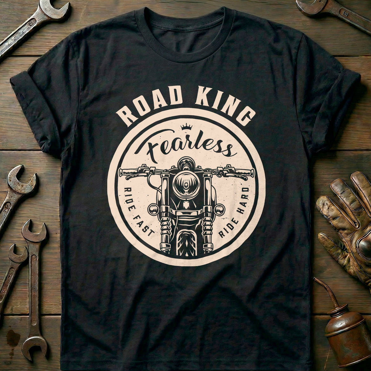 Black - Fearless Road - T-Shirt