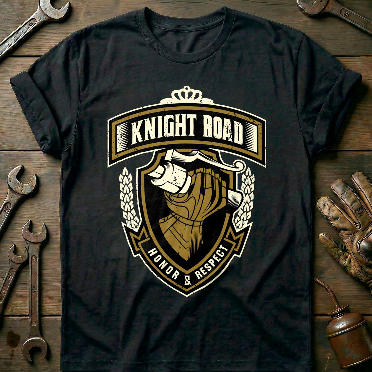Black - Knight Road T-Shirt