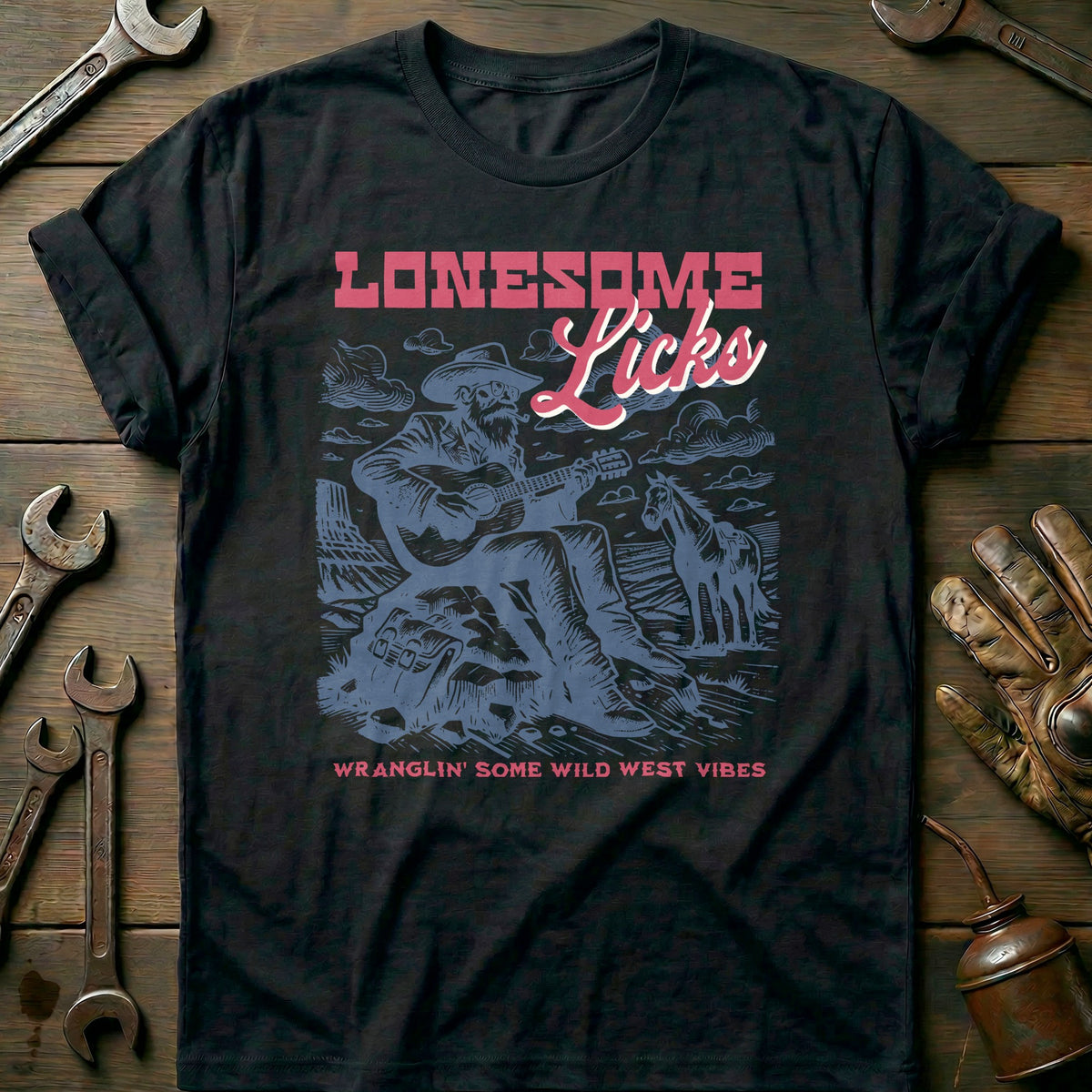 Black - Lonesome Licks T-Shirt