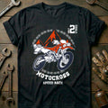 Black - Born To Motocross T Shirt